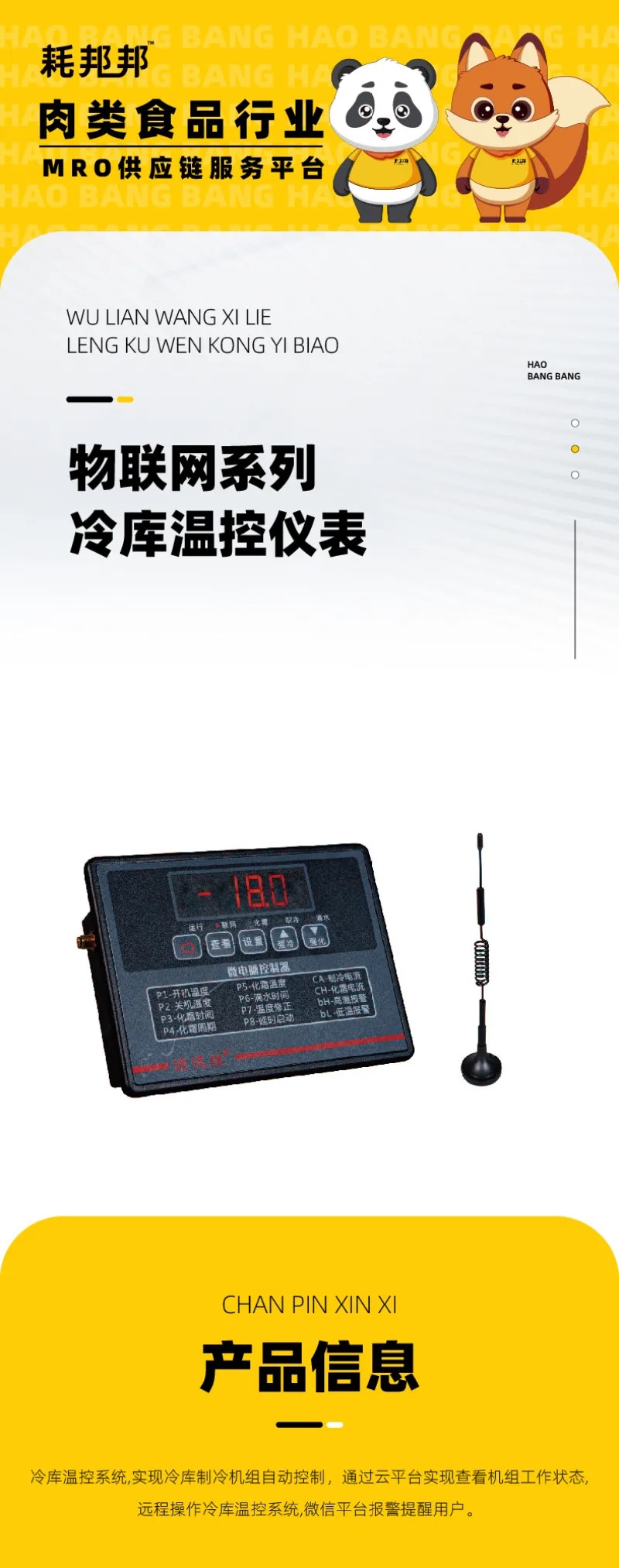 物联网系列冷库温控仪表