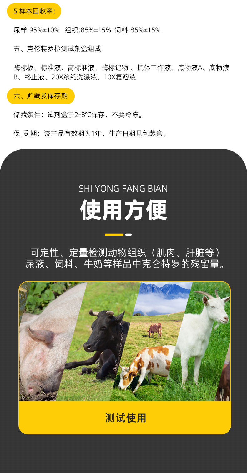 克伦特罗快速检测试剂盒