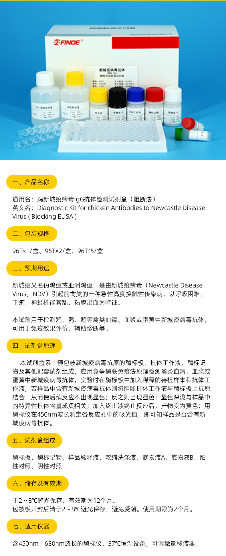 新城疫抗体检测试剂盒